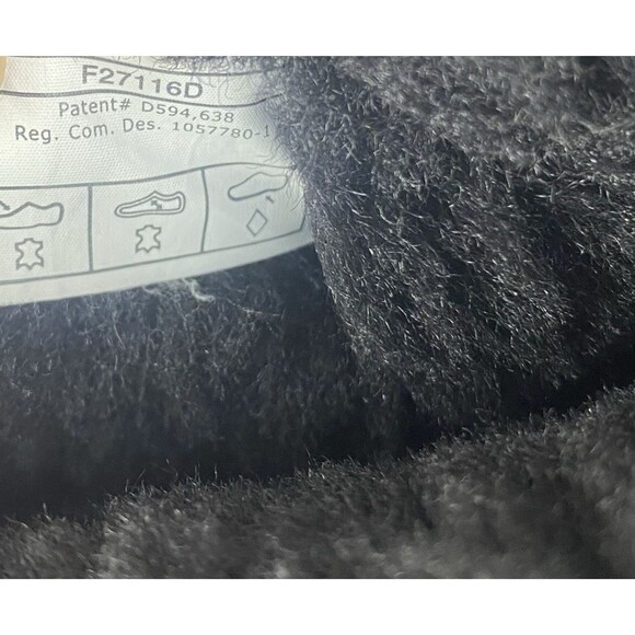 UGG Bailey Bow II Boots Womens Size 7 Black Leather Sheepskin Pull On Winter - Picture 12 of 12